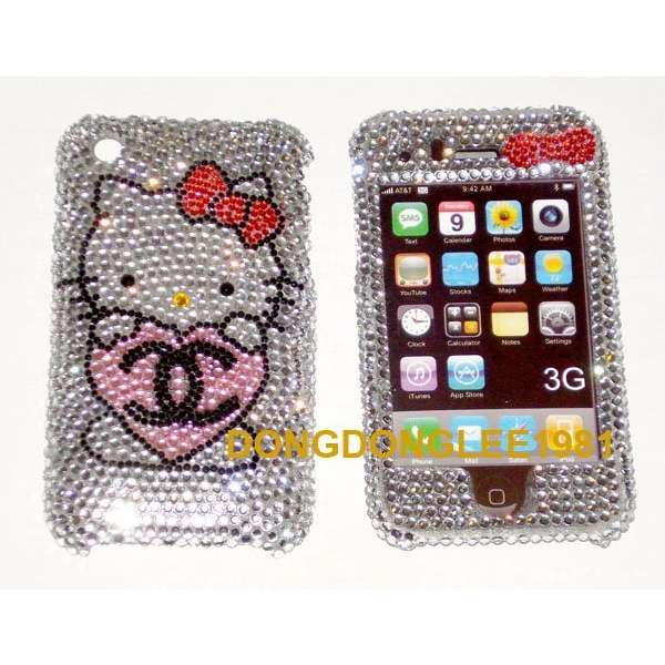 iPhone Covers Hello Kitty Crystal Bling Case
