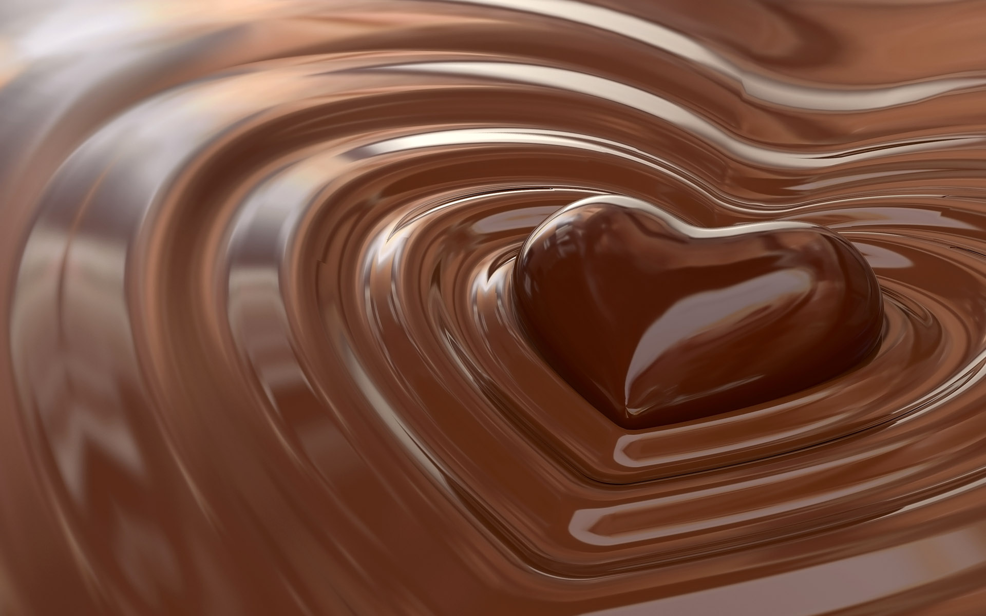 Chocolate Heart HD Wallpaper Theme Bin Customization