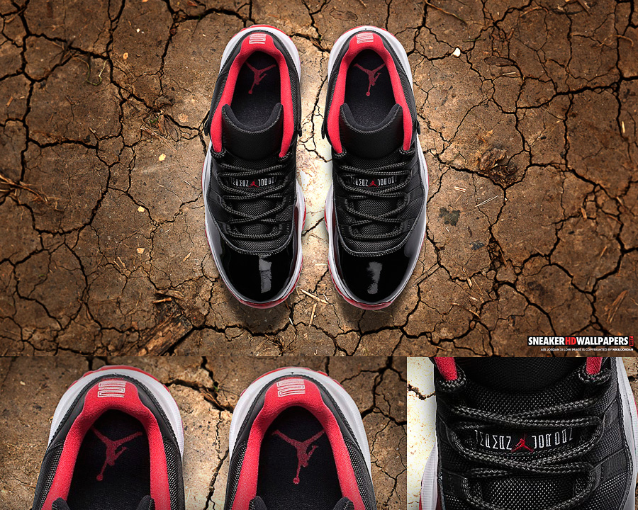 Air Jordan Retro Low True Red Breds Wallpaper