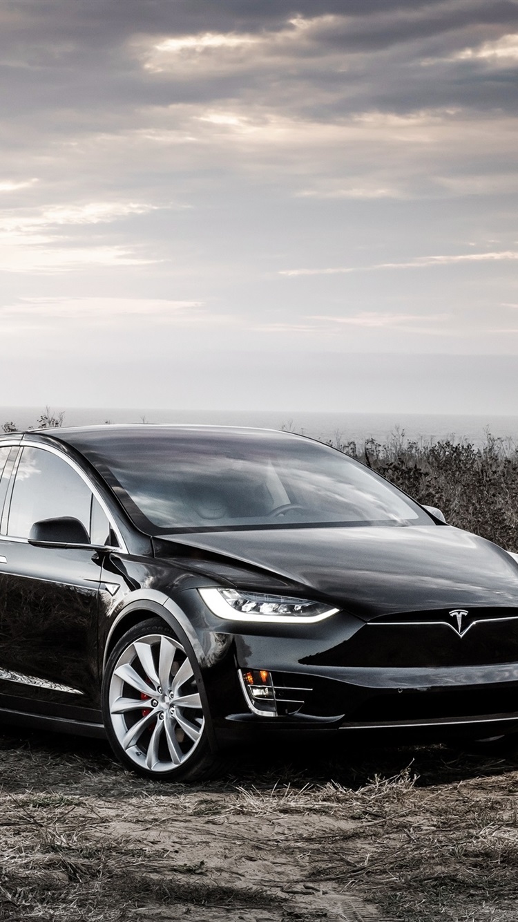Tesla Model X Black Electric Car iPhone 6s