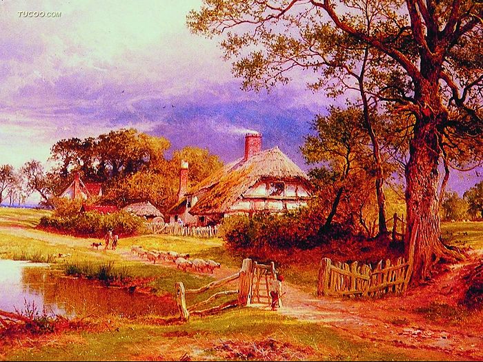 Landscape Oil Paintings Western Painting Wallpaper