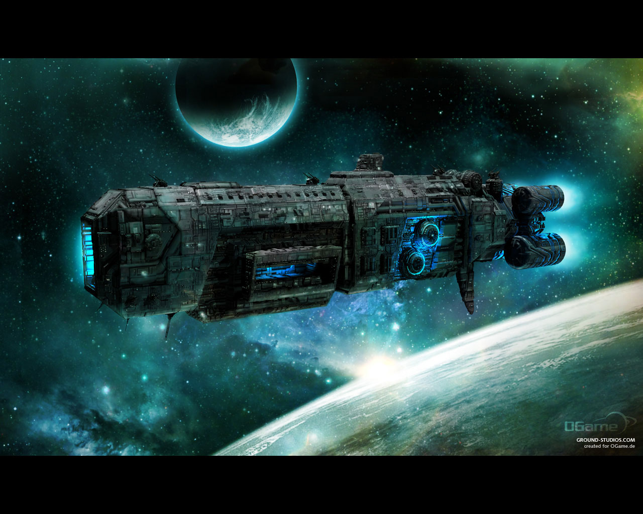 Awesome Sci Fi Spaceship Conceptual 3d Artwork In HD Design