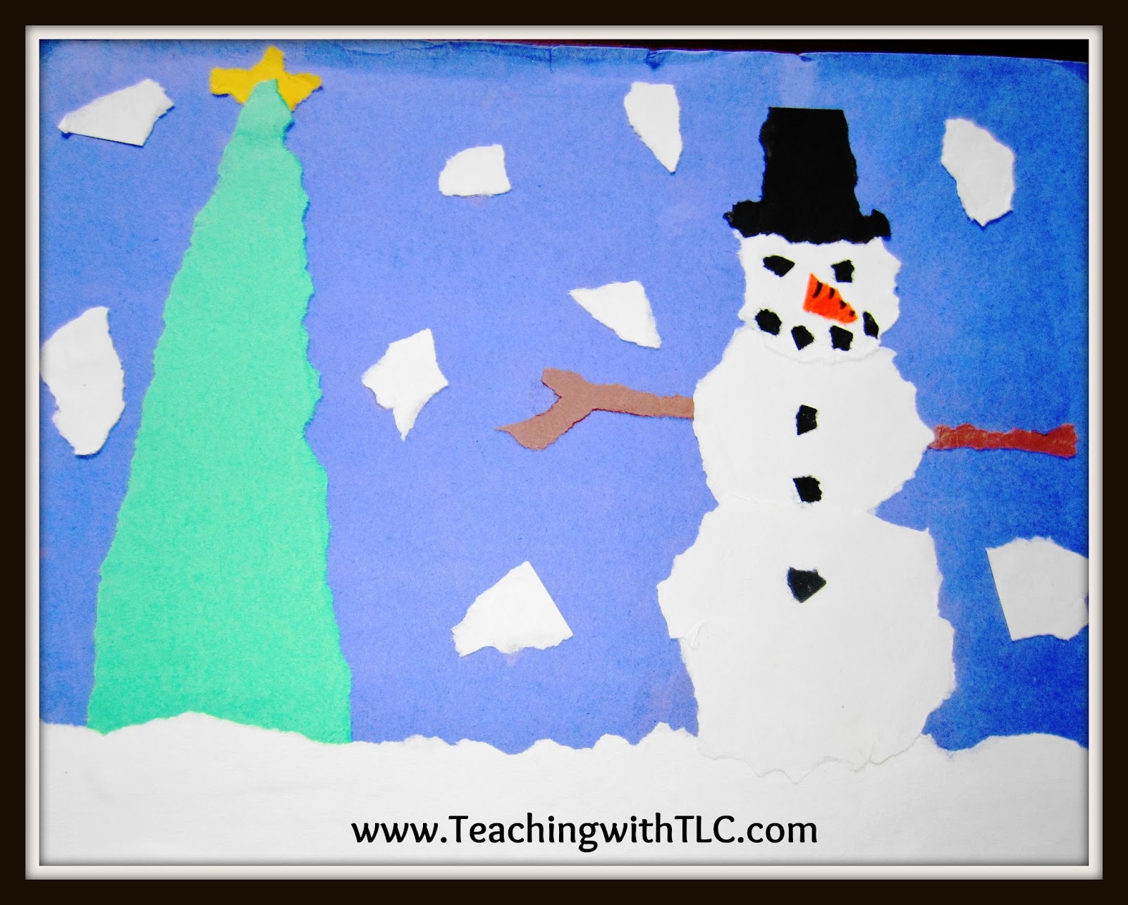 The Kids Also Make Winterscapes Using Crayons And Construction Paper