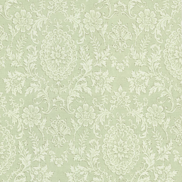 Sage Damask Motif Ornament Beacon House Wallpaper