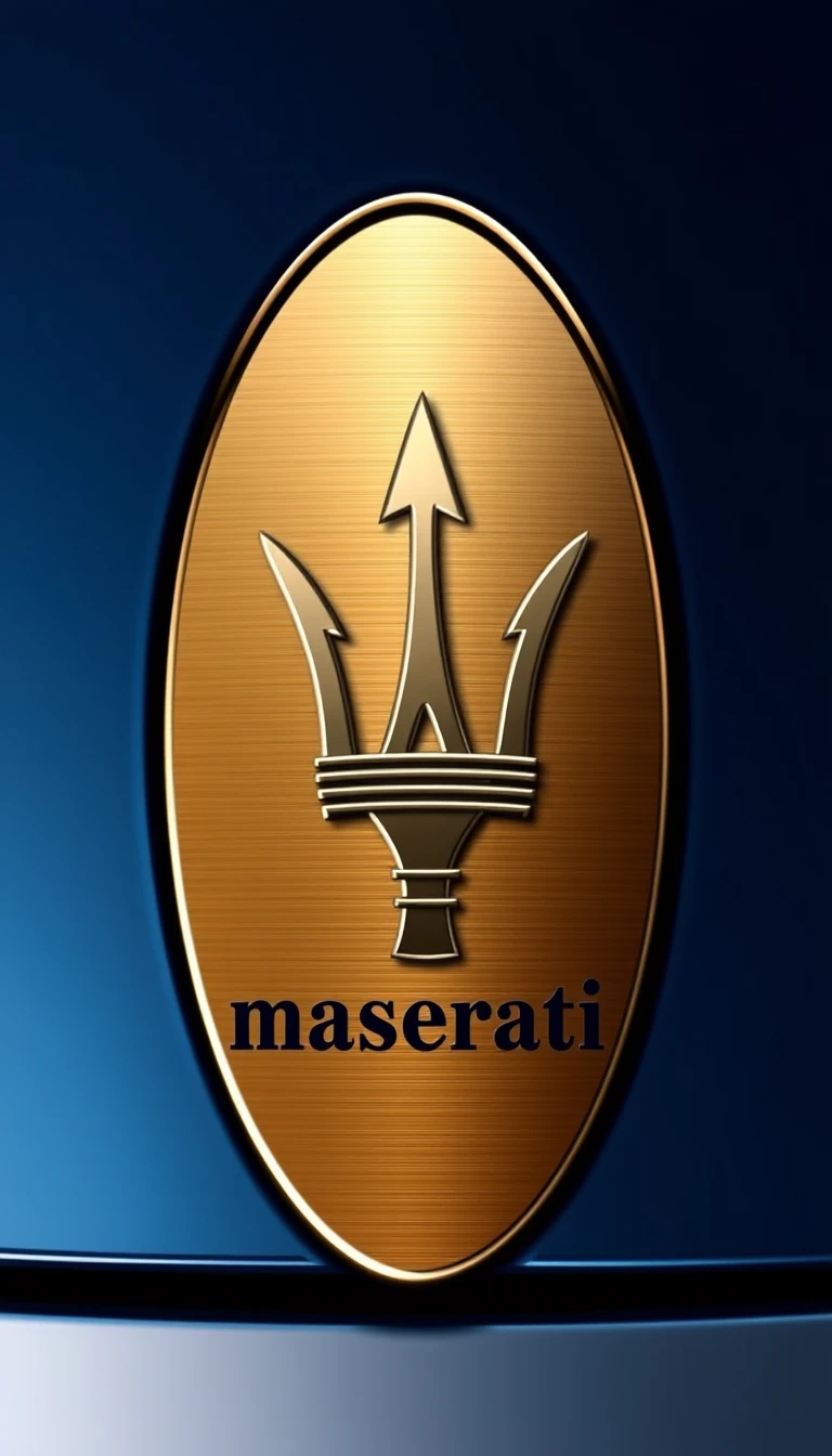 Maserati Logo Phone Wallpaper