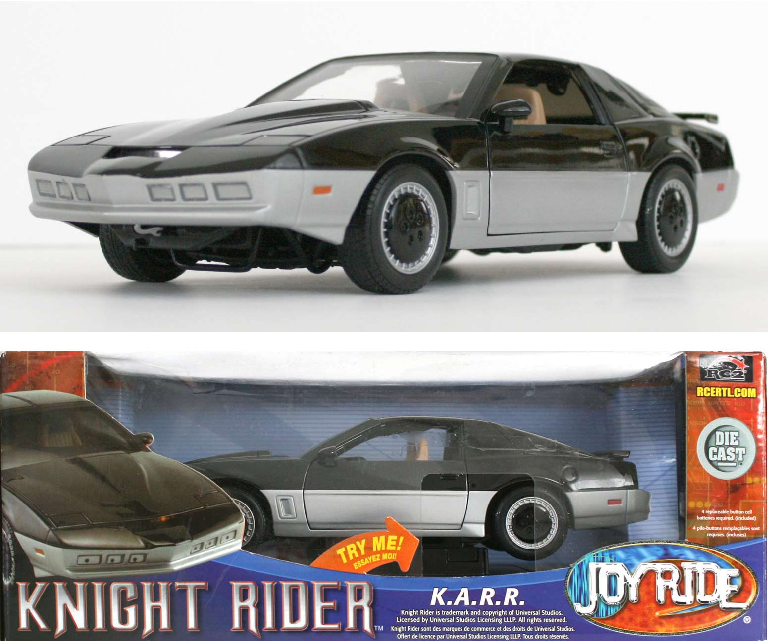Karr Knight Rider Kitt Rare Diecast Hasselhoff Barris Las Vegas