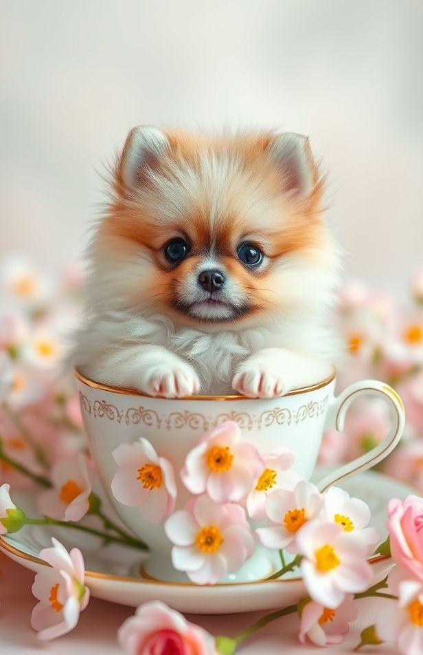 Teacup Pomeranian Wallpaper
