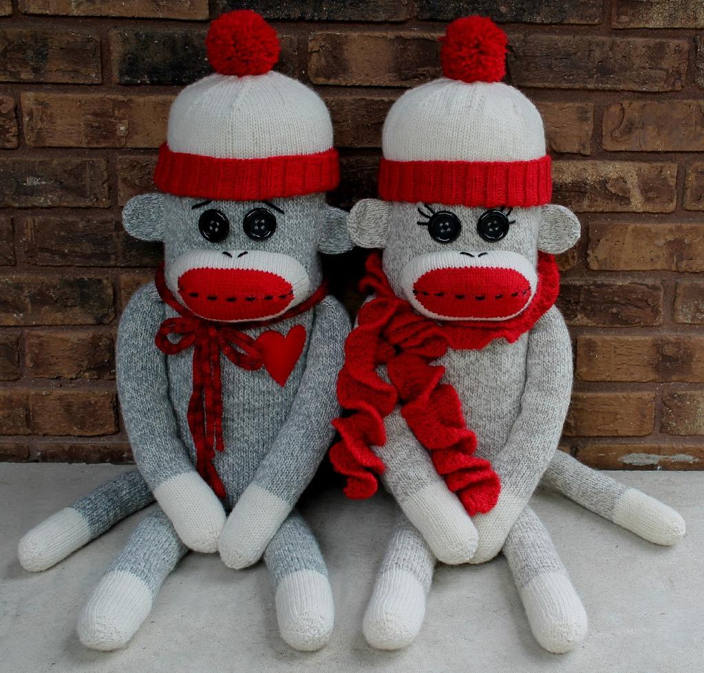 Sock Monkey Face Pattern Get The Baby