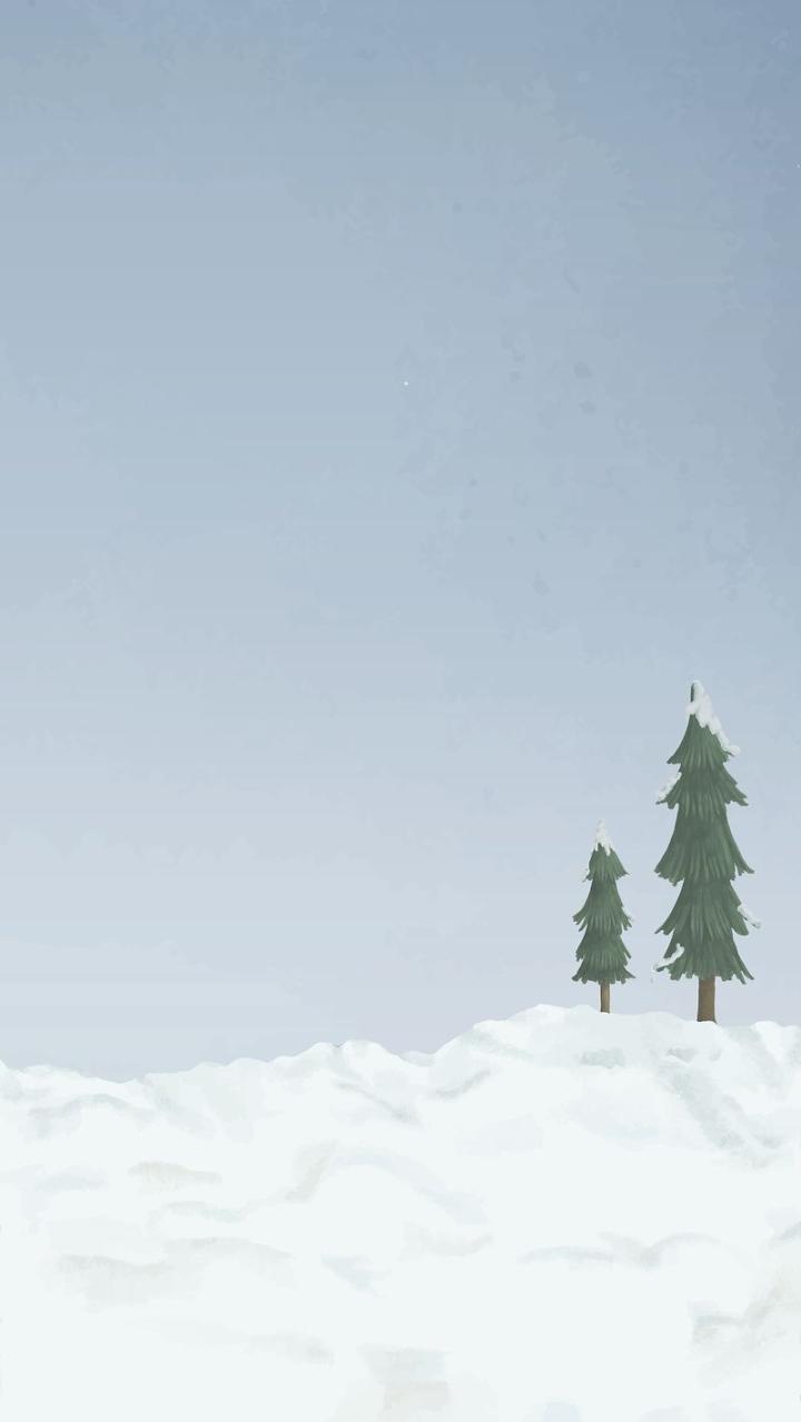Winter Snow Aesthetic iPhone Wallpaper Photo