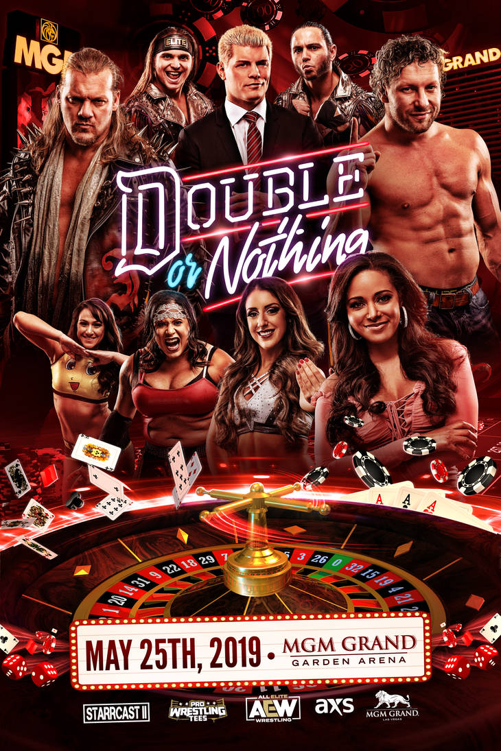 Aew Double Or Nothing Official Poster By The Mfster Designs On