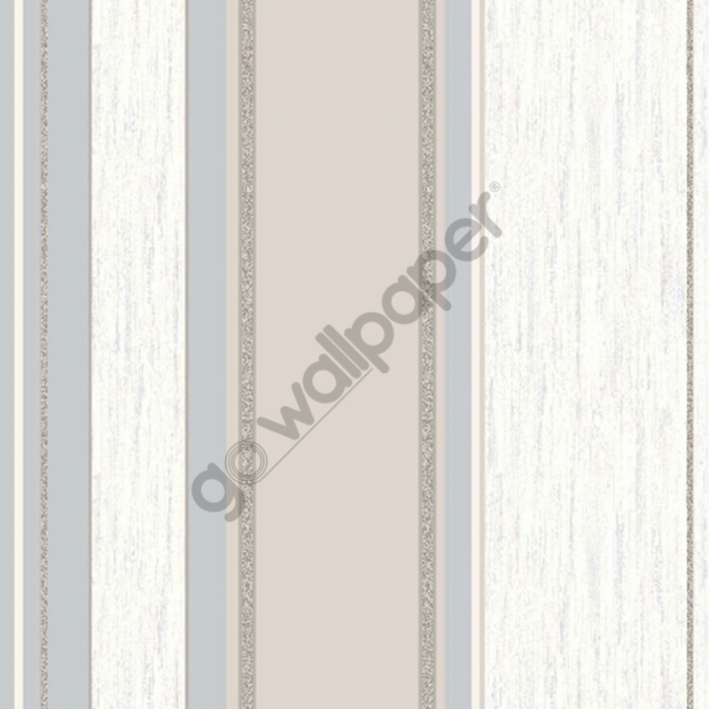 Vymura Synergy Glitter Stripe Wallpaper In Taupe And Silver M0784