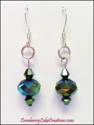 Glassbead Faceted Glass Bead Earrings By