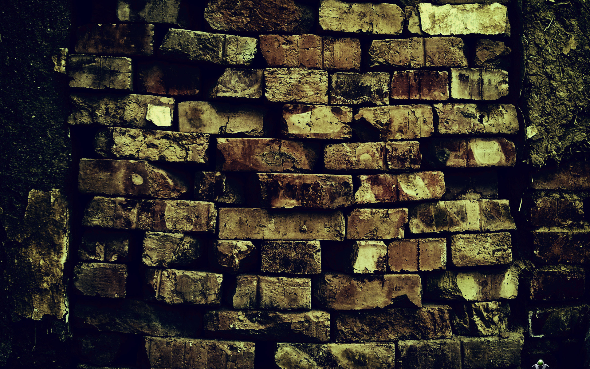 Brick Wall Pattern Decay Ruin Wallpaper