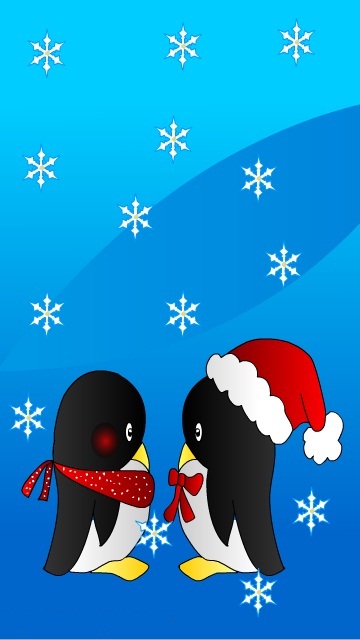 Christmas Wallpaper And Screensavers For Mobile Peguin
