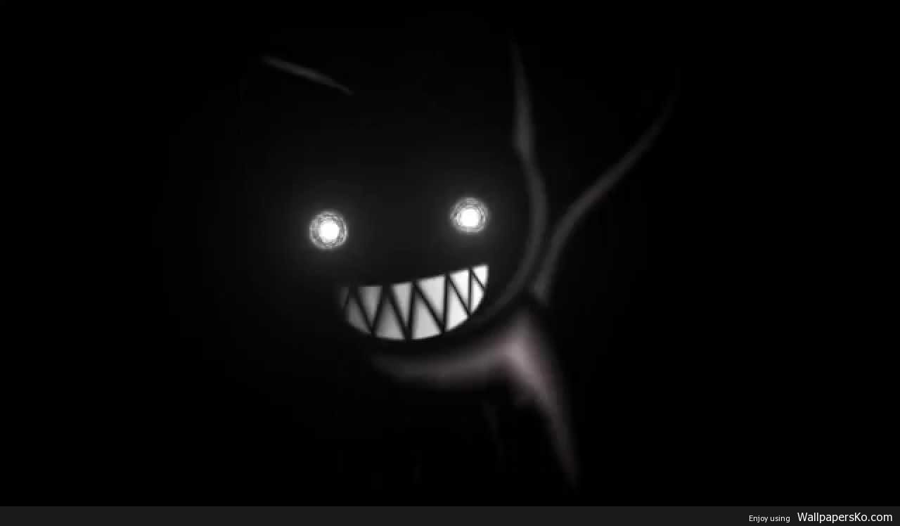 Evil Smile In The Dark Wallpaperko