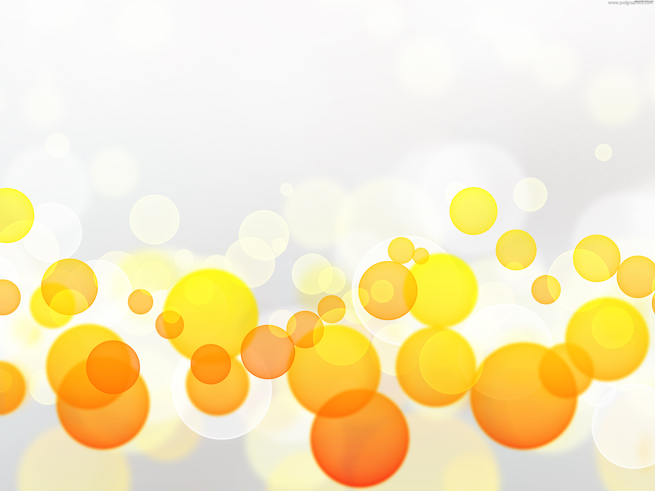 Yellow and orange bokeh background PSDGraphics