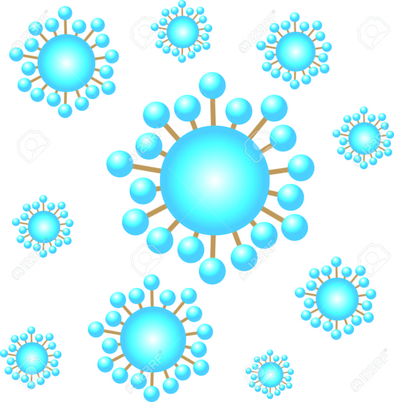 Virus Or Bacteria Background Royalty Cliparts Vectors And