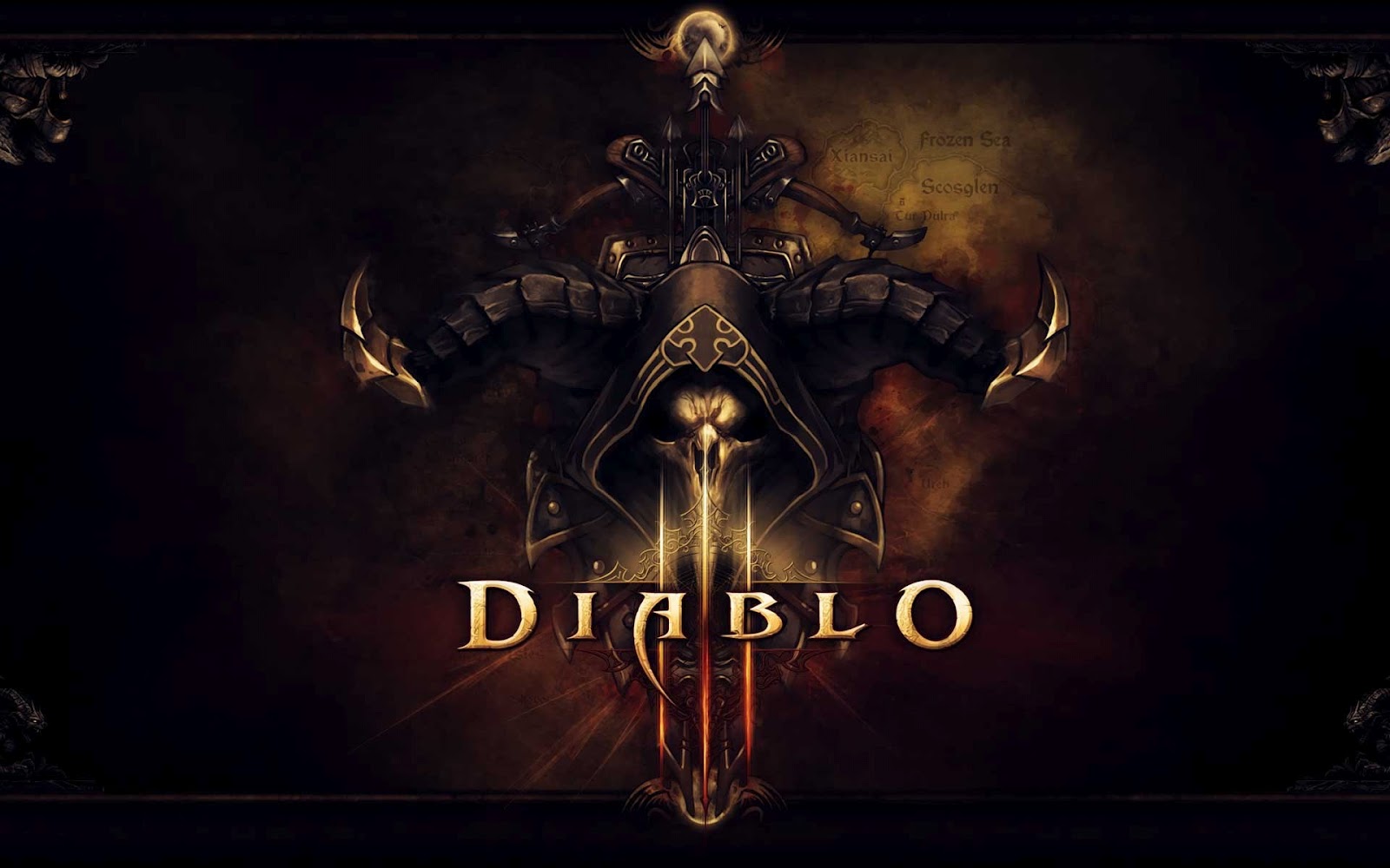 Diablo Game Skull Logo Desktop Wallpaper Galery