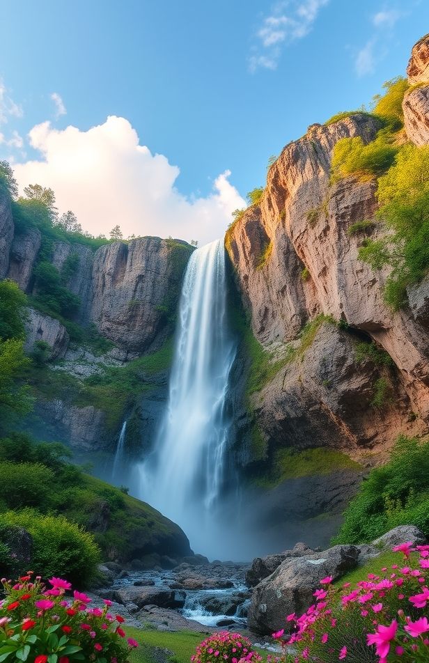 Waterfall Wallpaper With Sound