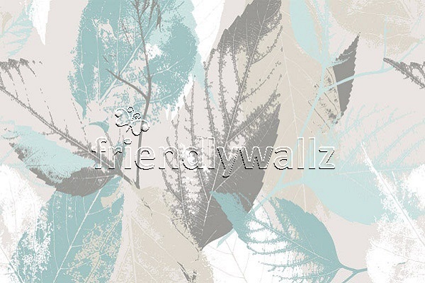 Home Customized Wallpaper Overlapping Leaves