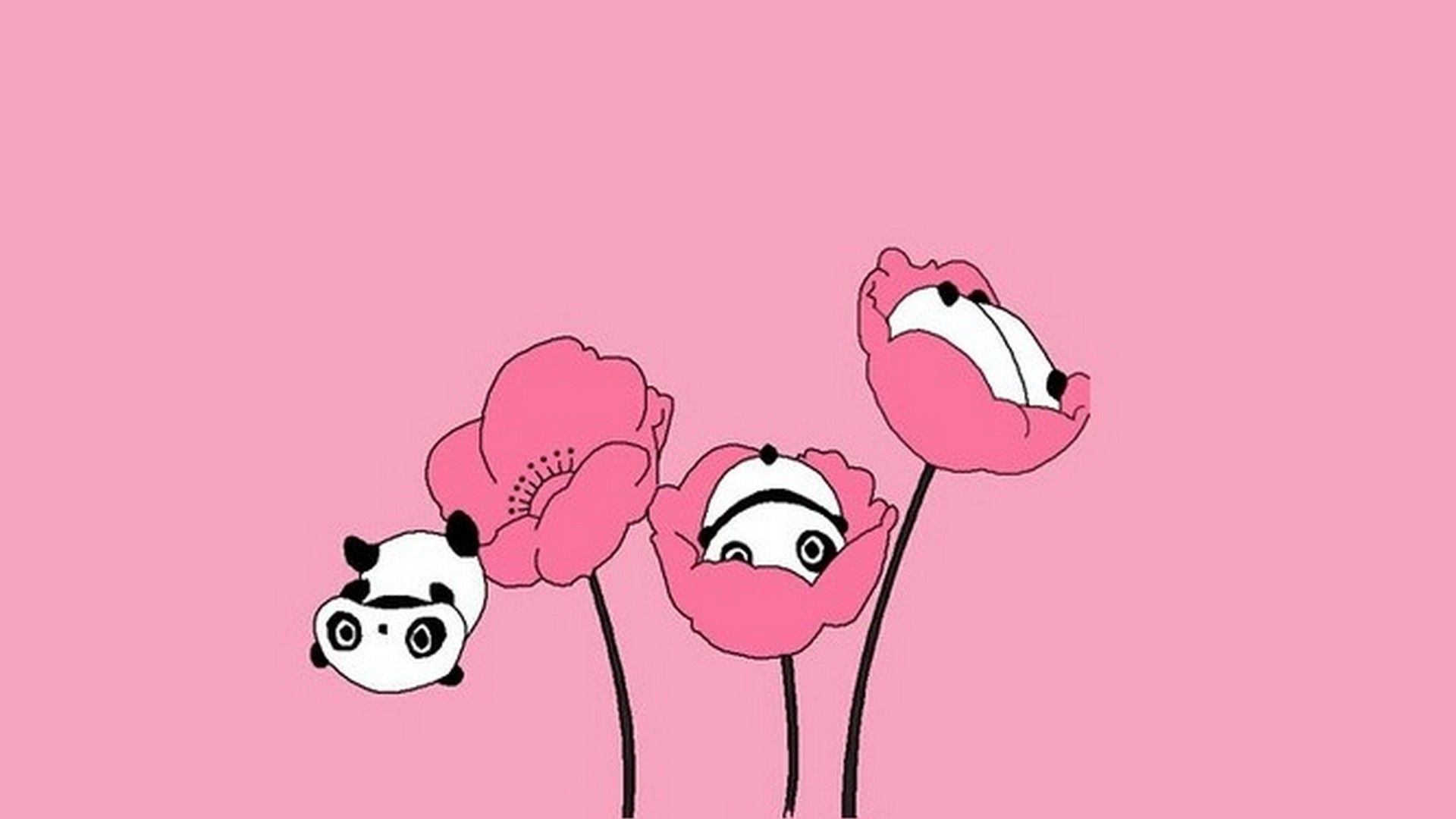 Cute Pink Panda Wallpaper Live HD