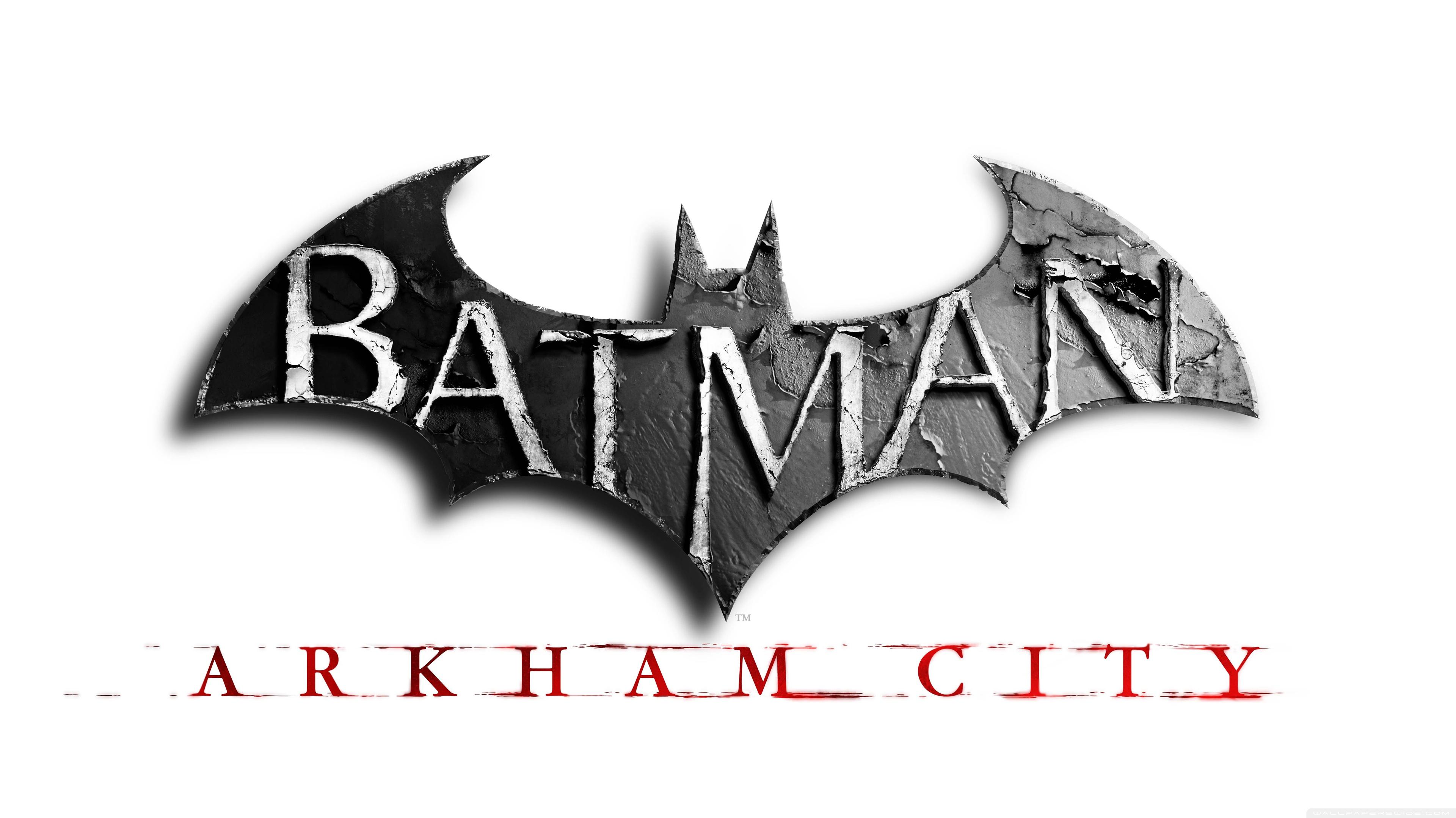 Batman Arkham City Official Logo Ultra HD Desktop Background
