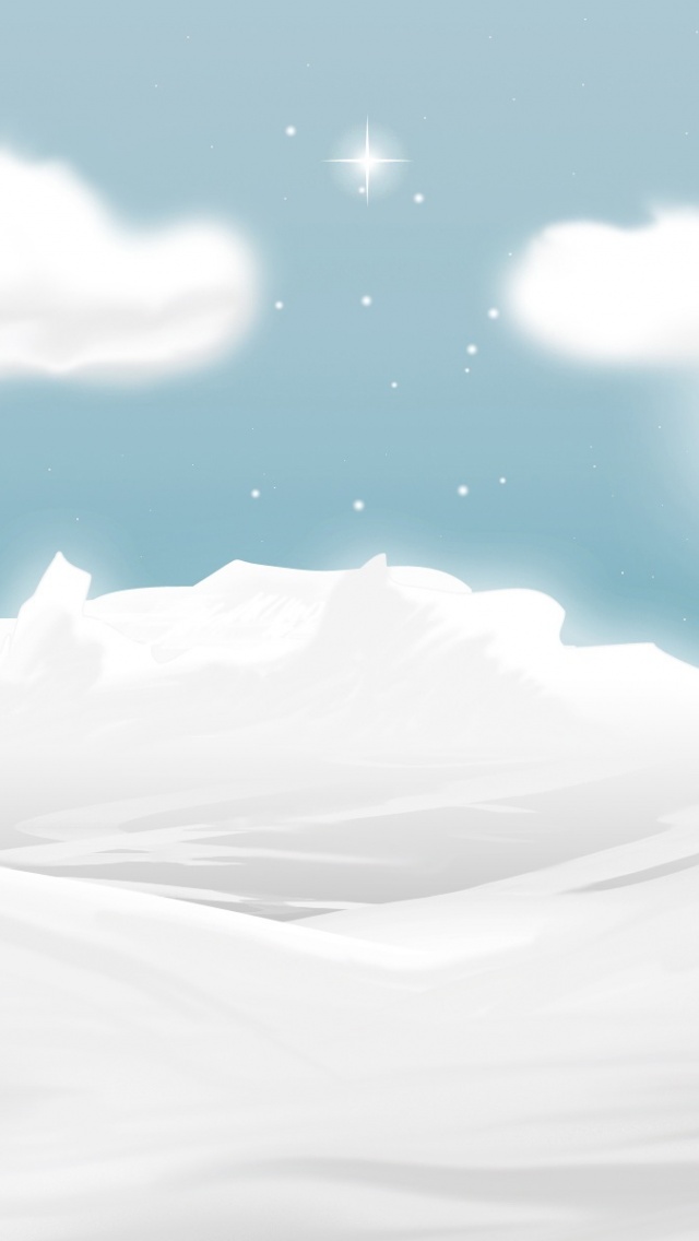 Winter Illustration iPhone Wallpaper