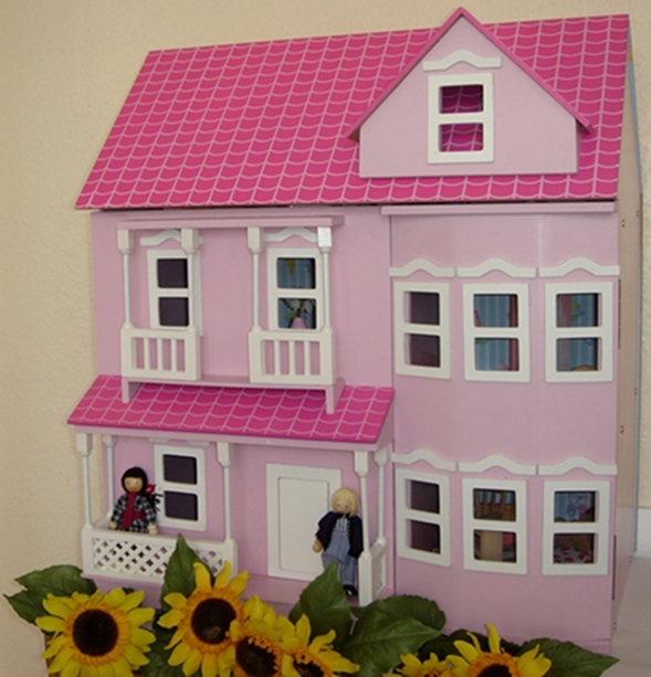 Beautiful Pink Wooden Dolls Doll House Furniture Html