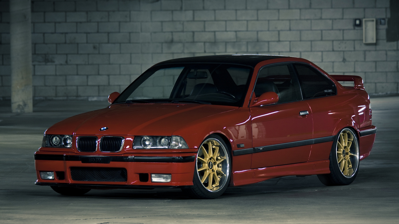 wallpapers BMW E36 M3 Series BMW Three Coupe sports car red