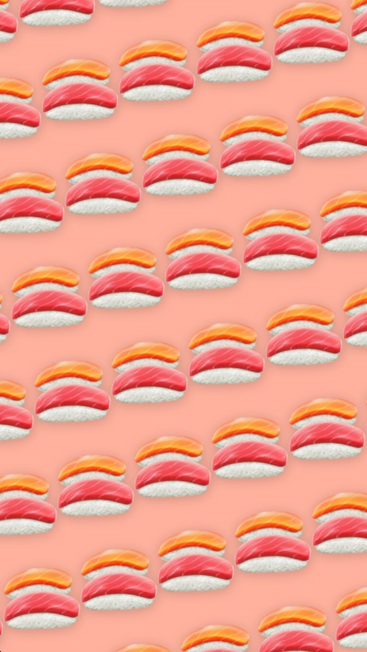 Sushi aesthetic wallpaper Sushi emoji Aesthetic wallpapers 750x1334