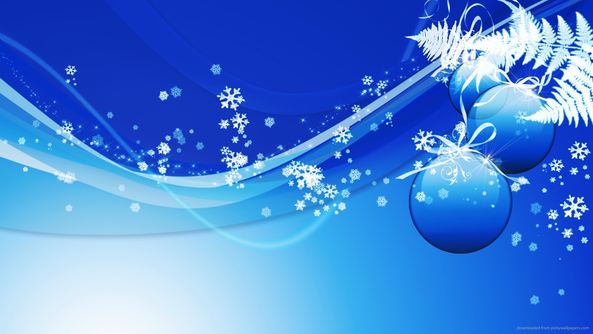 HD Blue Design Christmas Background Wallpaper