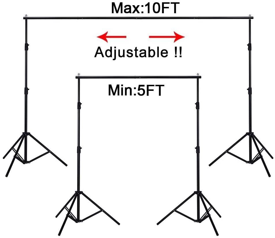 Amazon 10ft Adjustable Background Support Stand Photo Studio