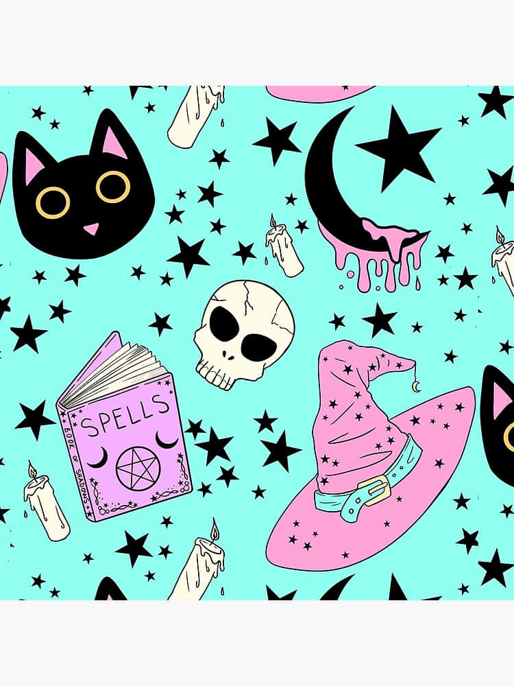 Pastel Witch Wallpaper
