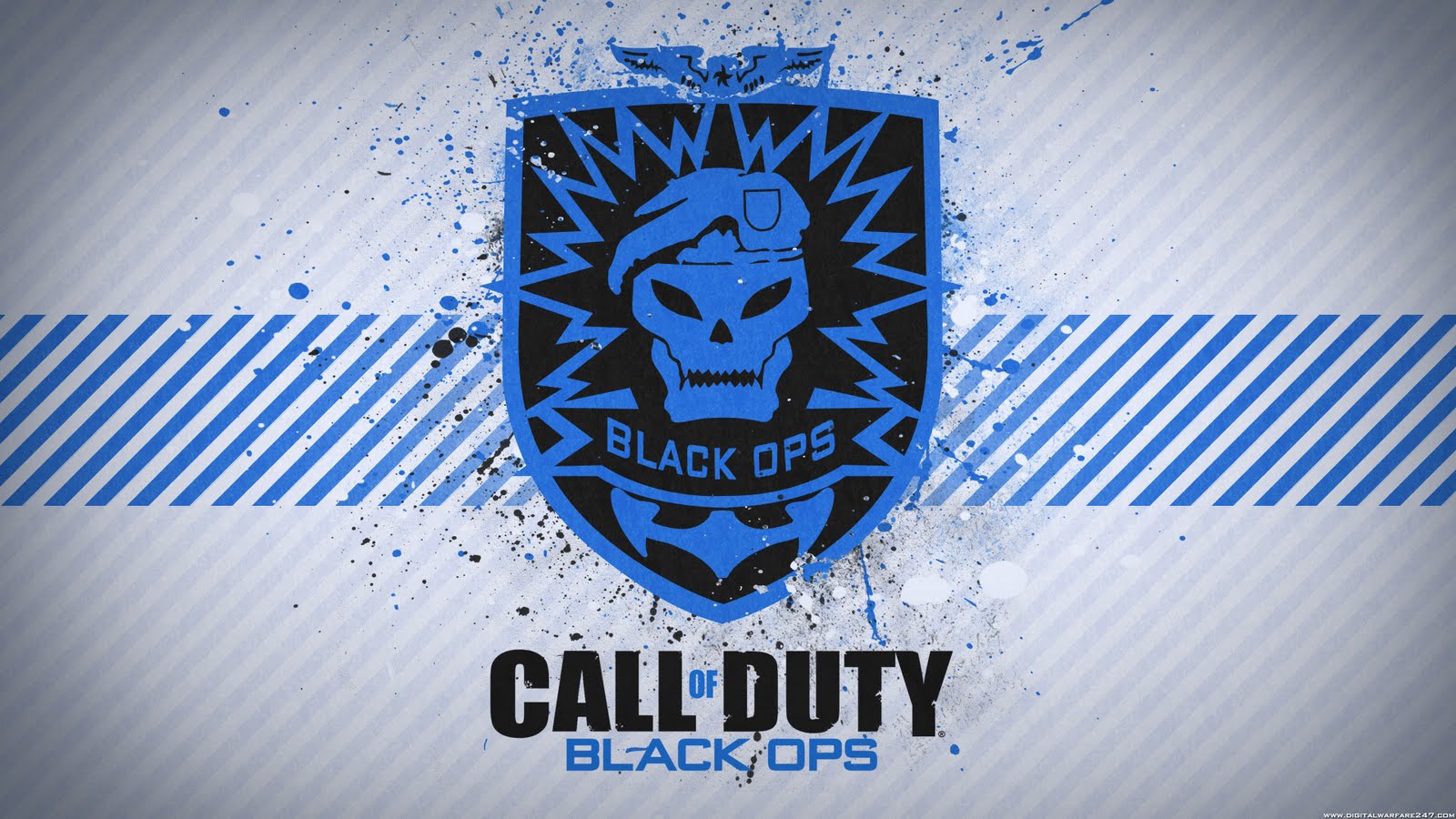 Of Duty Black Ops Skull Logo HD Wallpaper