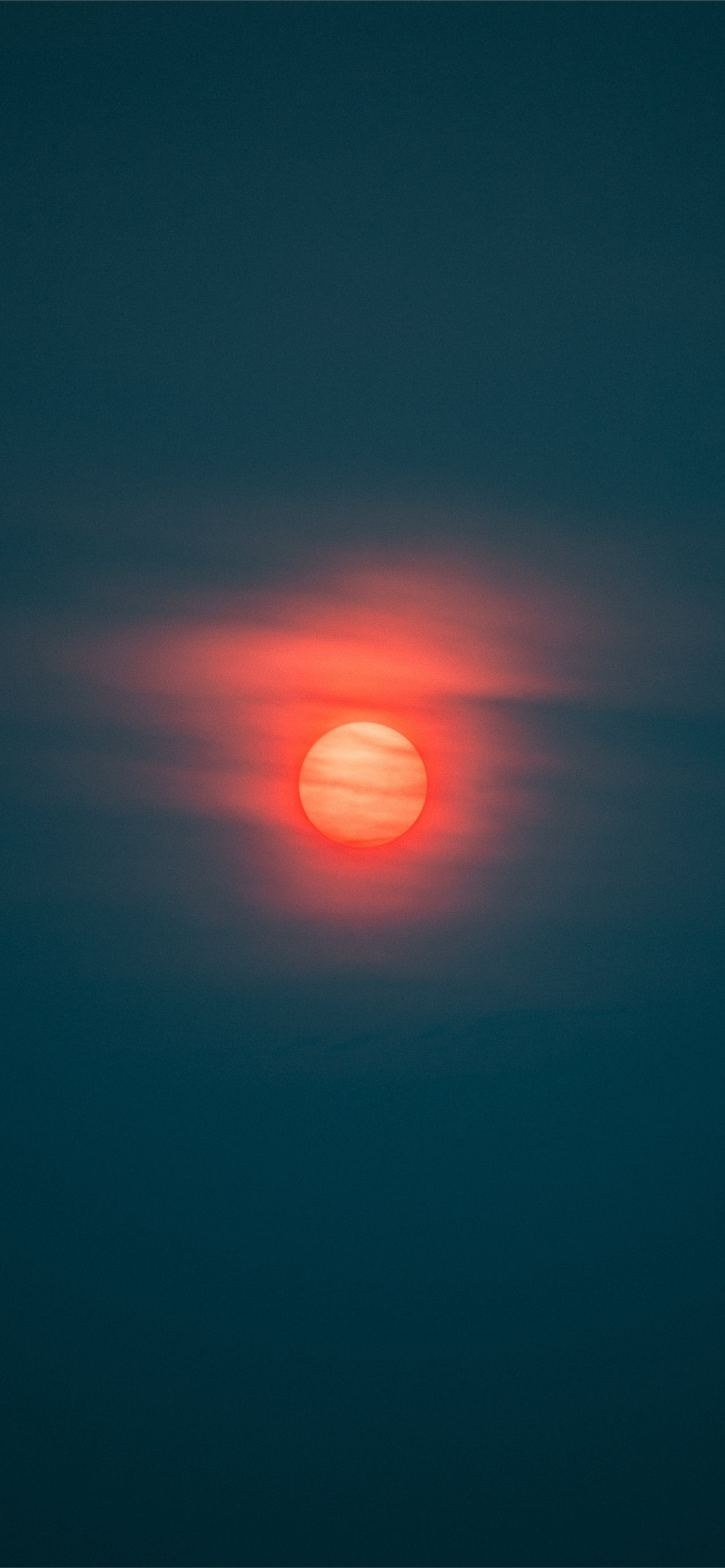 Sunset Red Sun iPhone Wallpaper