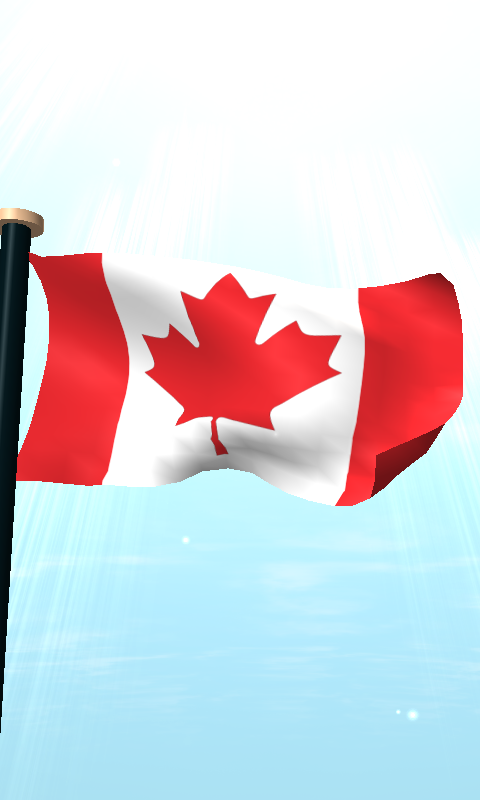 Canada Flag 3D Wallpaper   Android Apps on Google Play 480x800