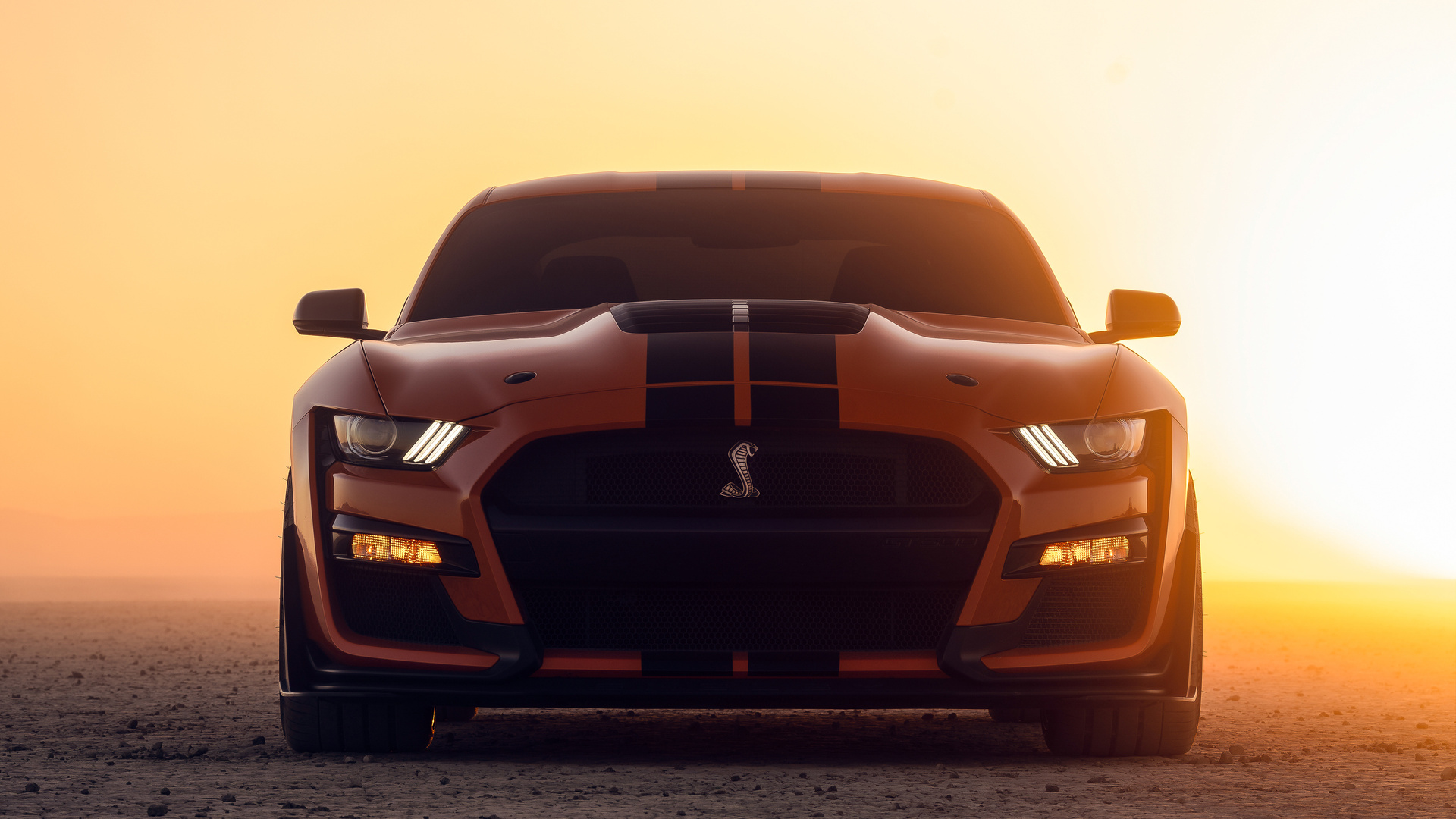 Yellow Ford Mustang Shelby Gt500 Laptop Full HD 1080p 4k Wallpaper Image