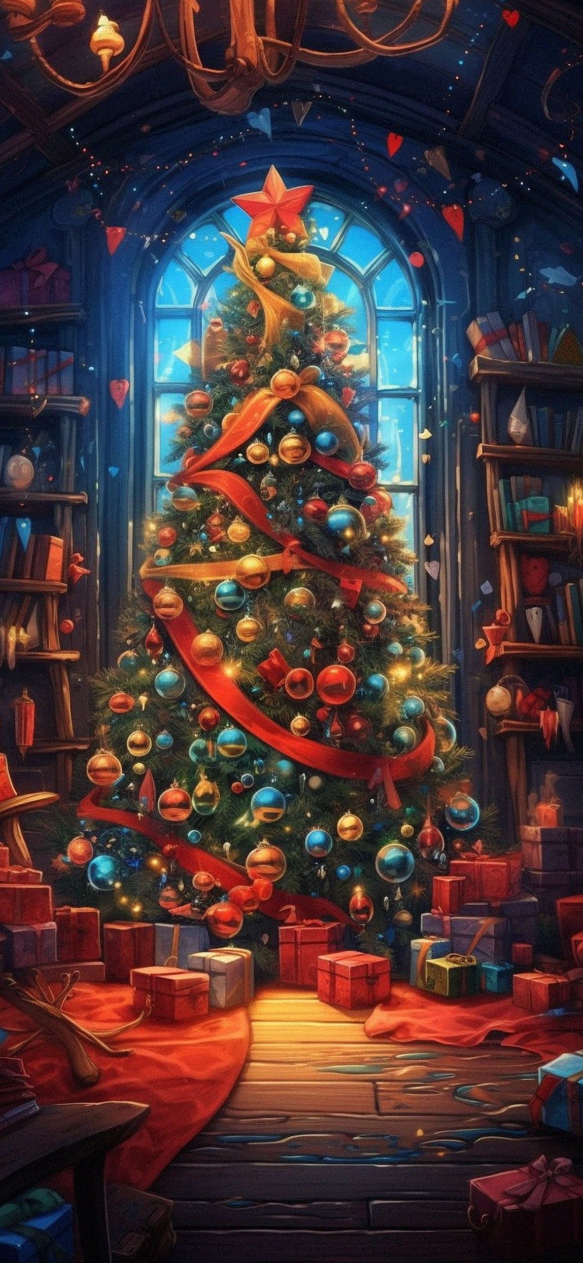 Christmas Lights Aesthetic Wallpaper