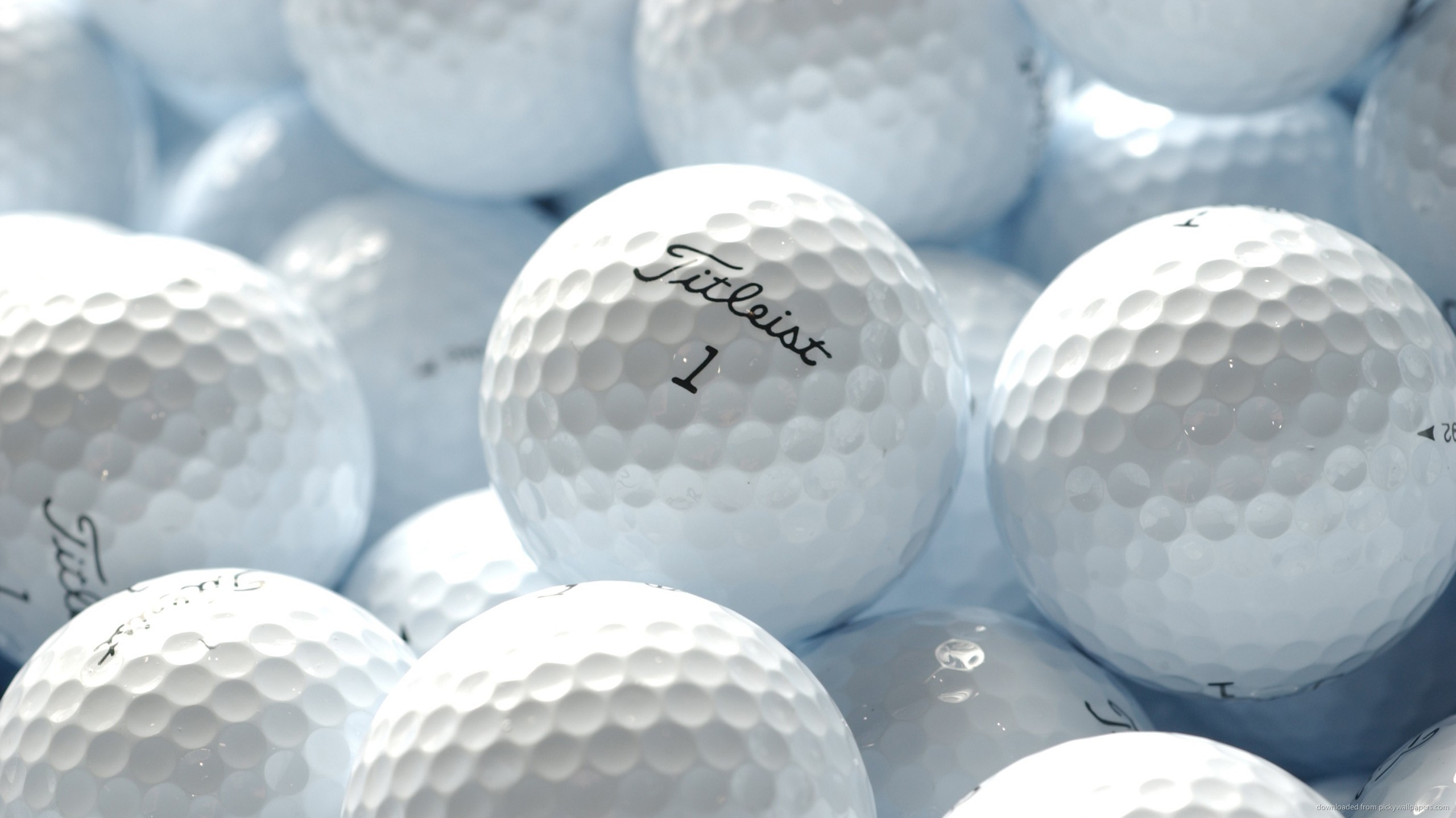 White Titleist Golf Balls HD Desktop Mobile Wallpaper Background