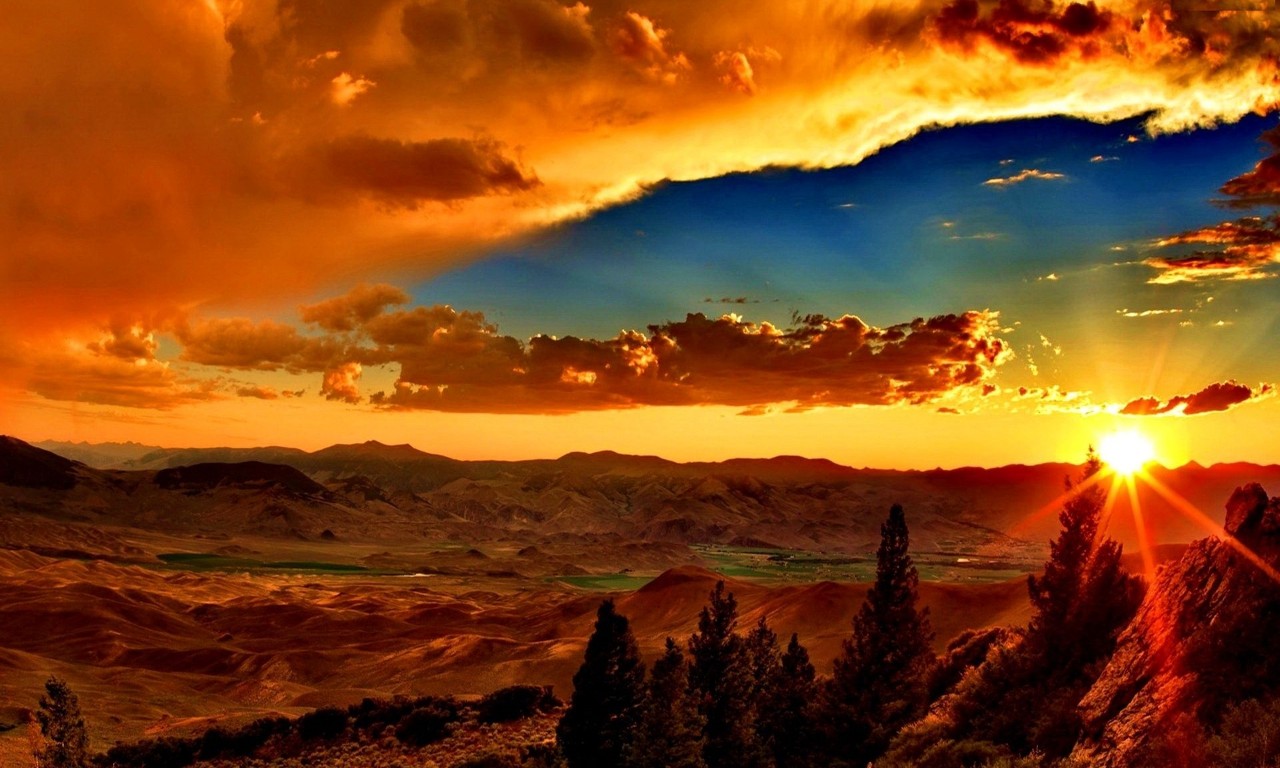 Amazing Sunset Desktop Background Wallpaper13