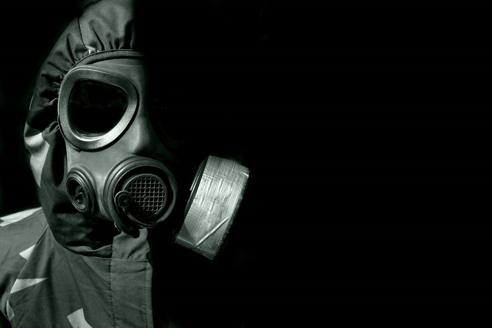 Gas Mask Sci Fi Wallpaper Background