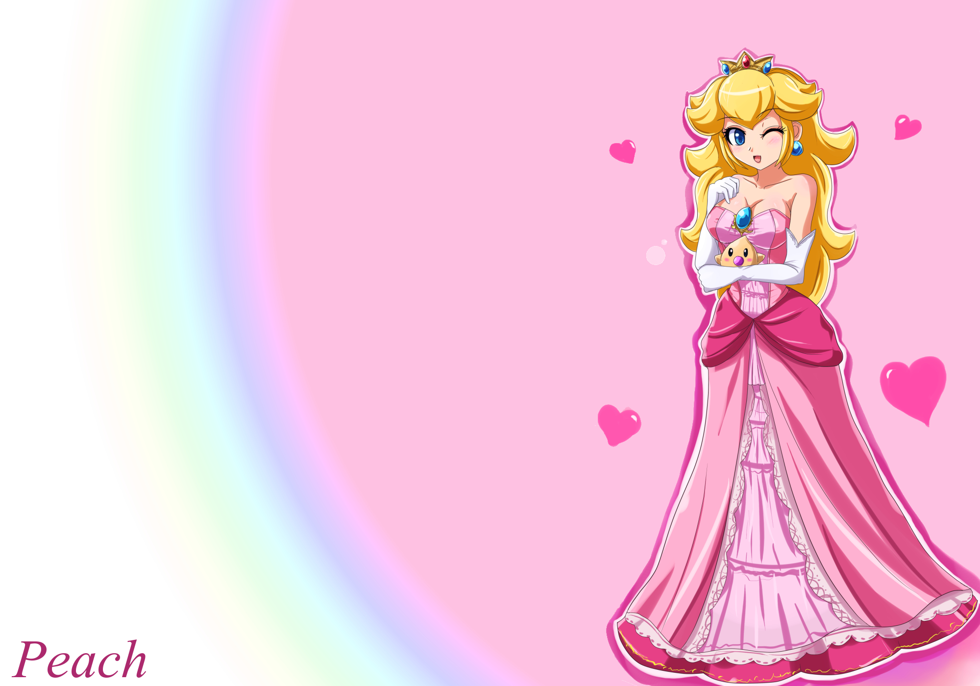 Video Games Mario Princess Peach Bs4