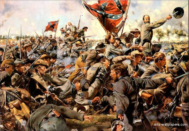 American Civil War Wallpaper Art