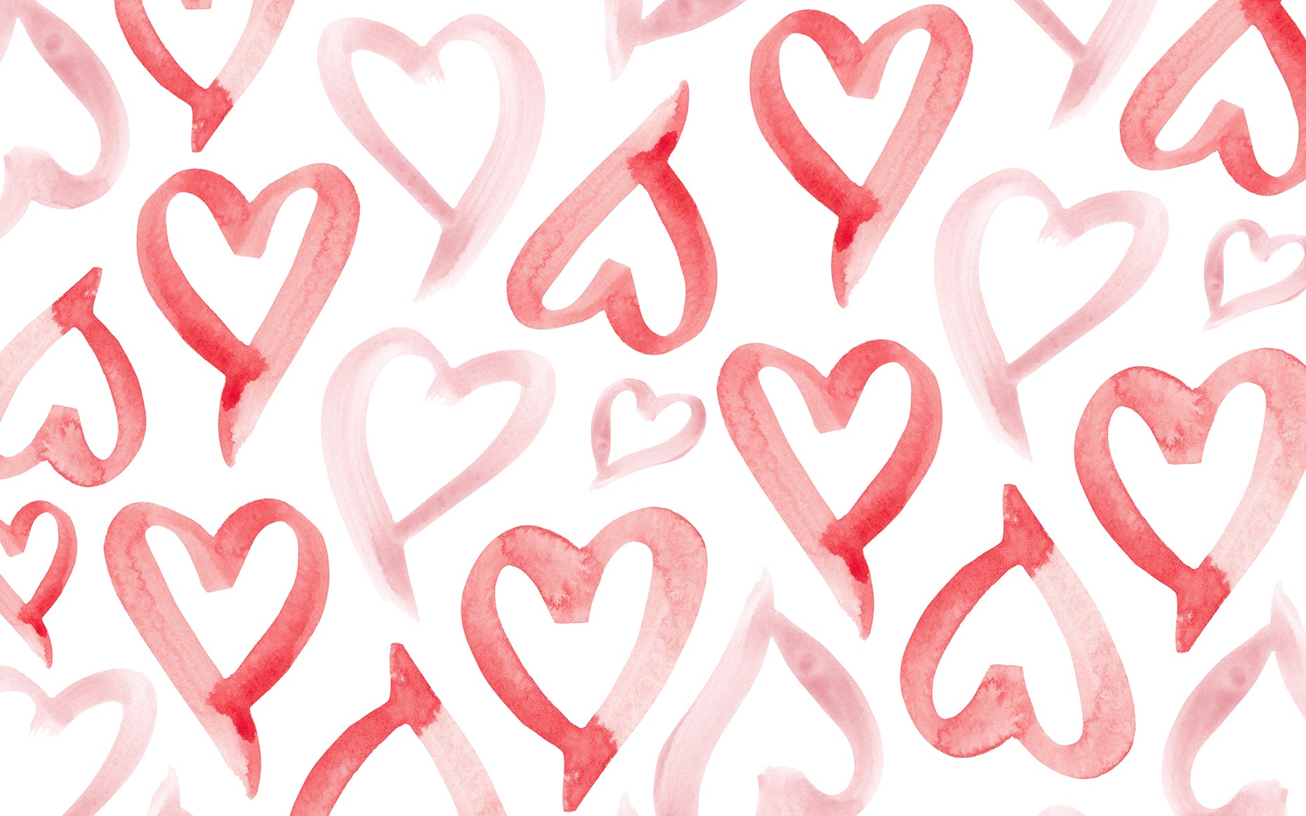 February Bie Valentine S Day Watercolor Heart Wallpaper