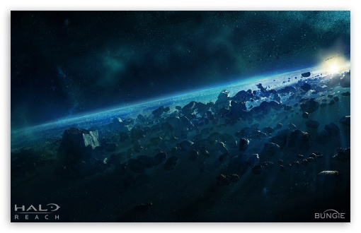 Halo Reach Asteroid HD Desktop Wallpaper Widescreen High