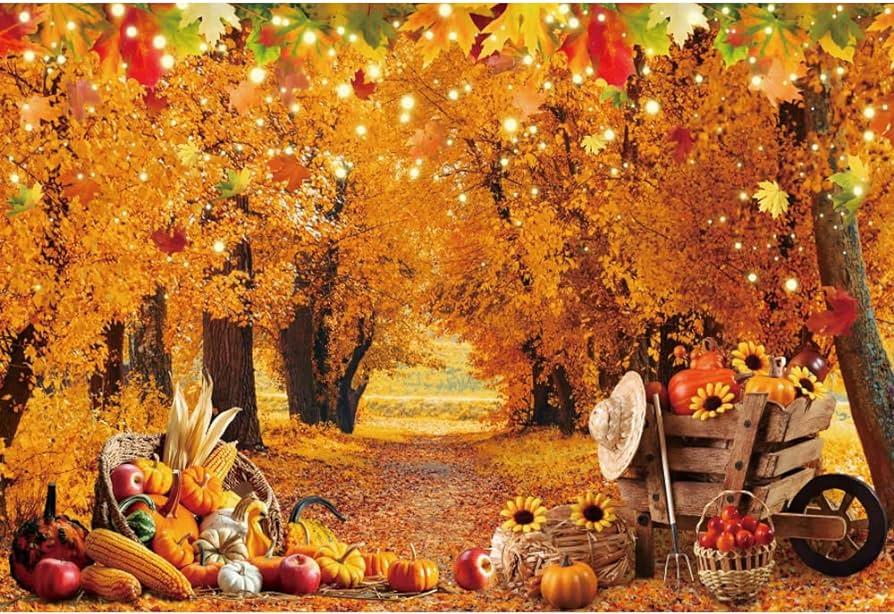 Free download Amazoncom Fabric Thanksgiving Day Backdrop Autumn ...