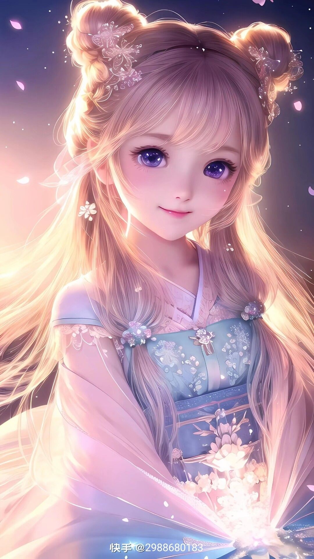 Beautiful Angels Picture Night Image Fantasy Wallpaper
