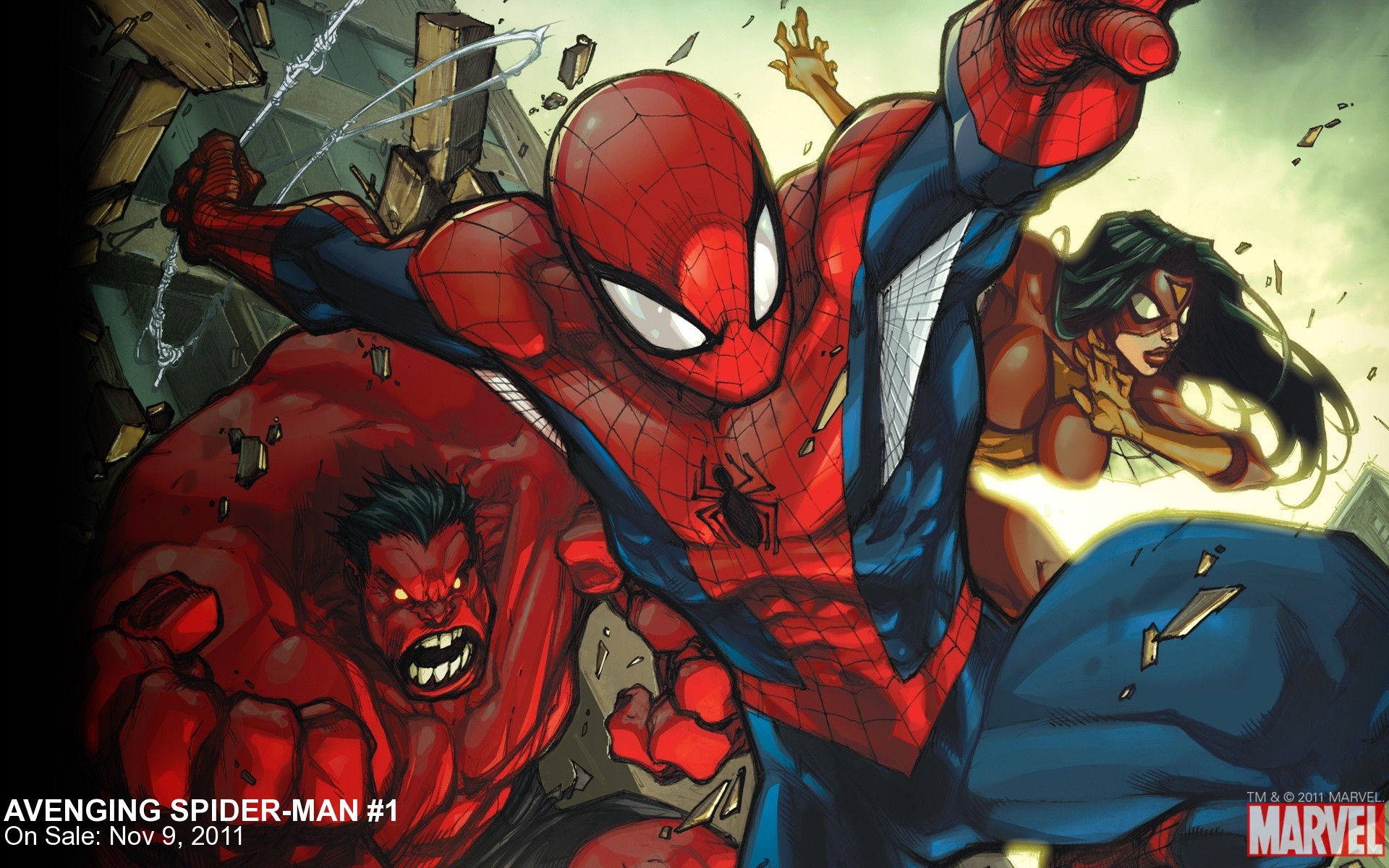 Red Hulk Spider Woman Marvel Ics Man