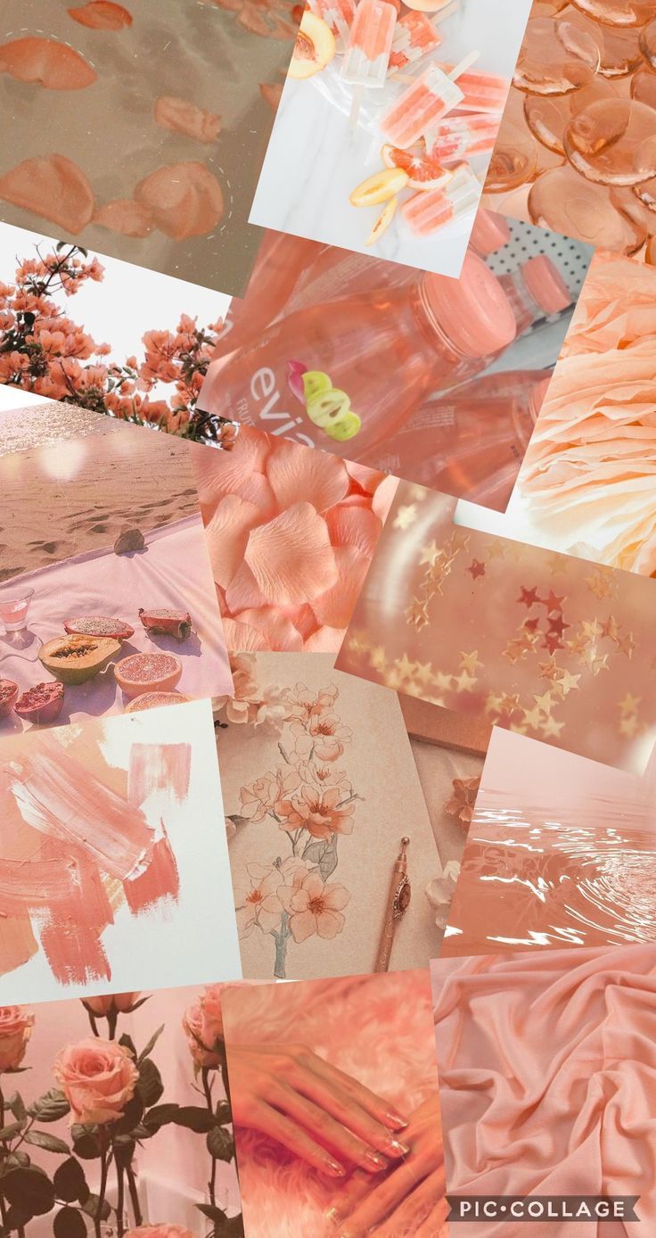 🔥 Free Download Soft Summer Hues In An Orange Peach Aesthetic Wallpaper ...