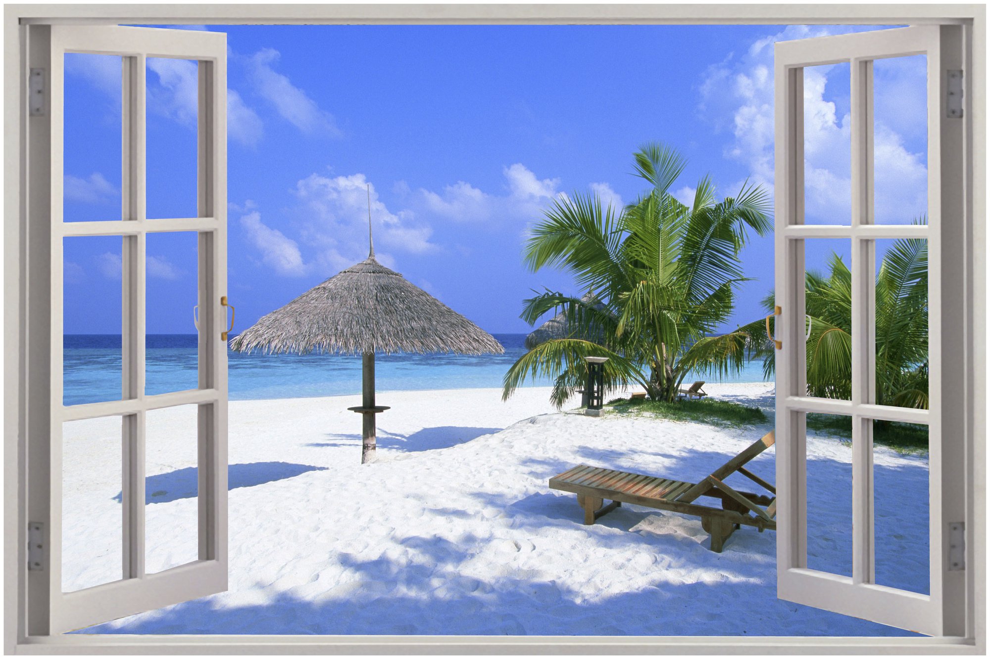 Exotic Beach Wall Stickers Film Mural Art Decal Wallpaper